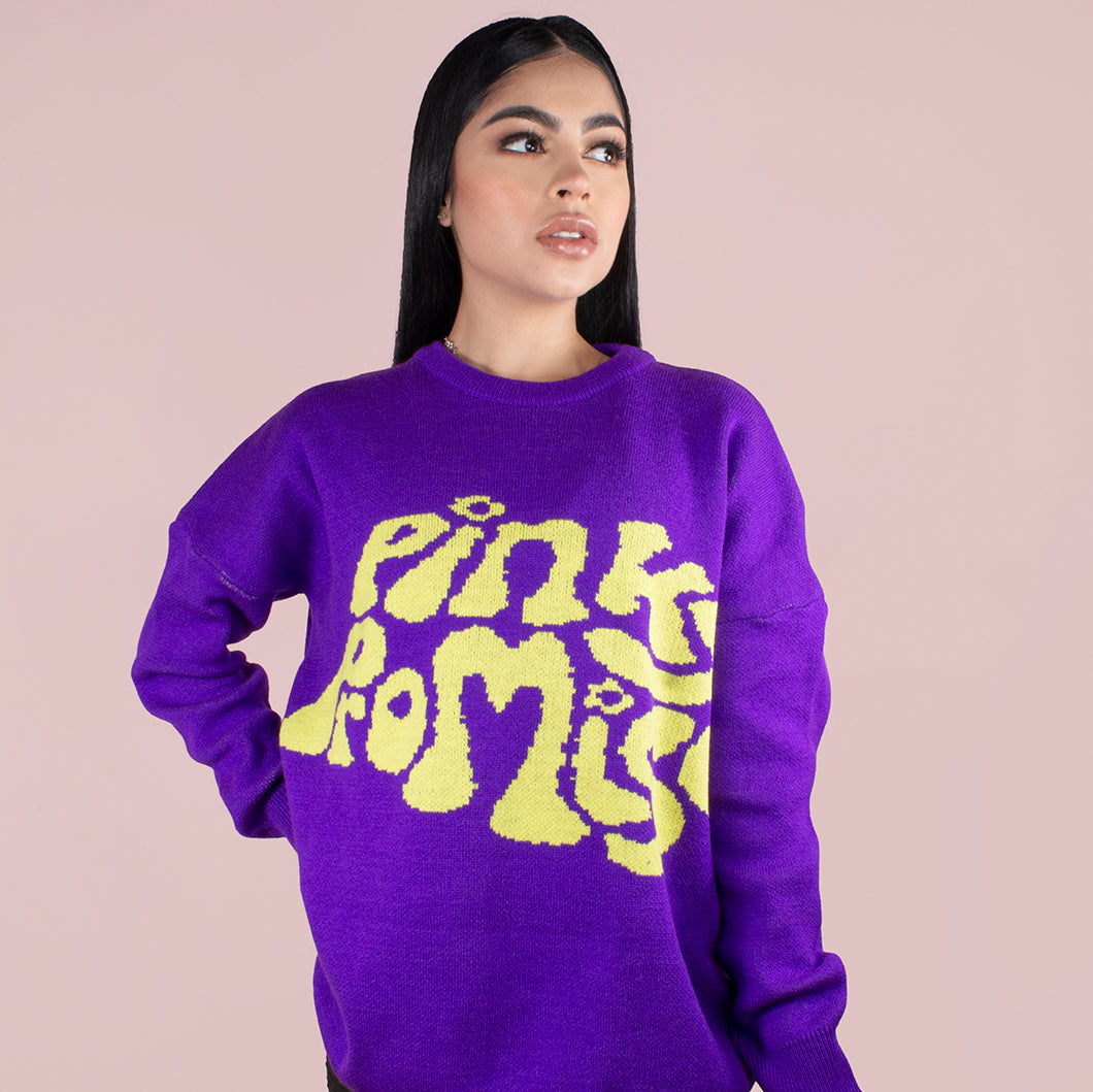 Buzo oversize color morado, para dama