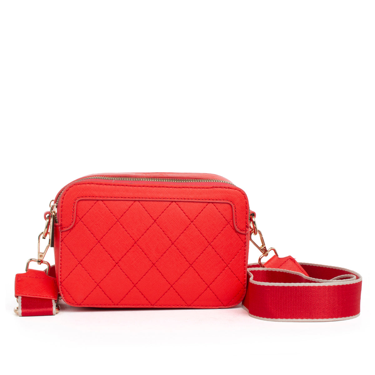 Bolso tipo bandolera color naranja, para dama