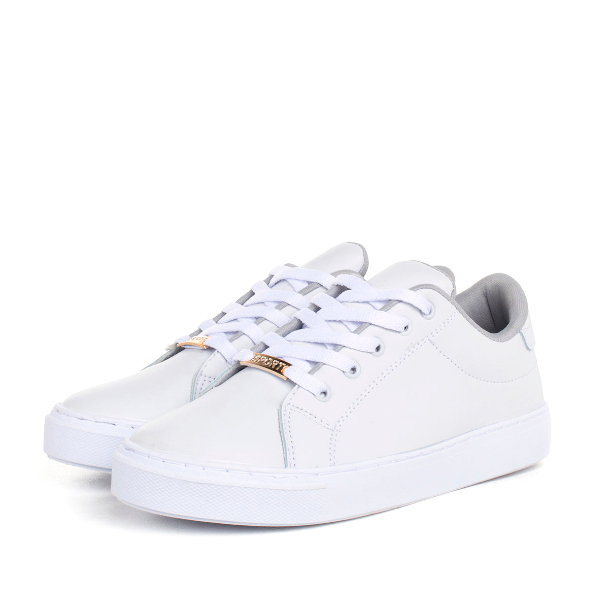 Tenis básicos color blanco, para dama