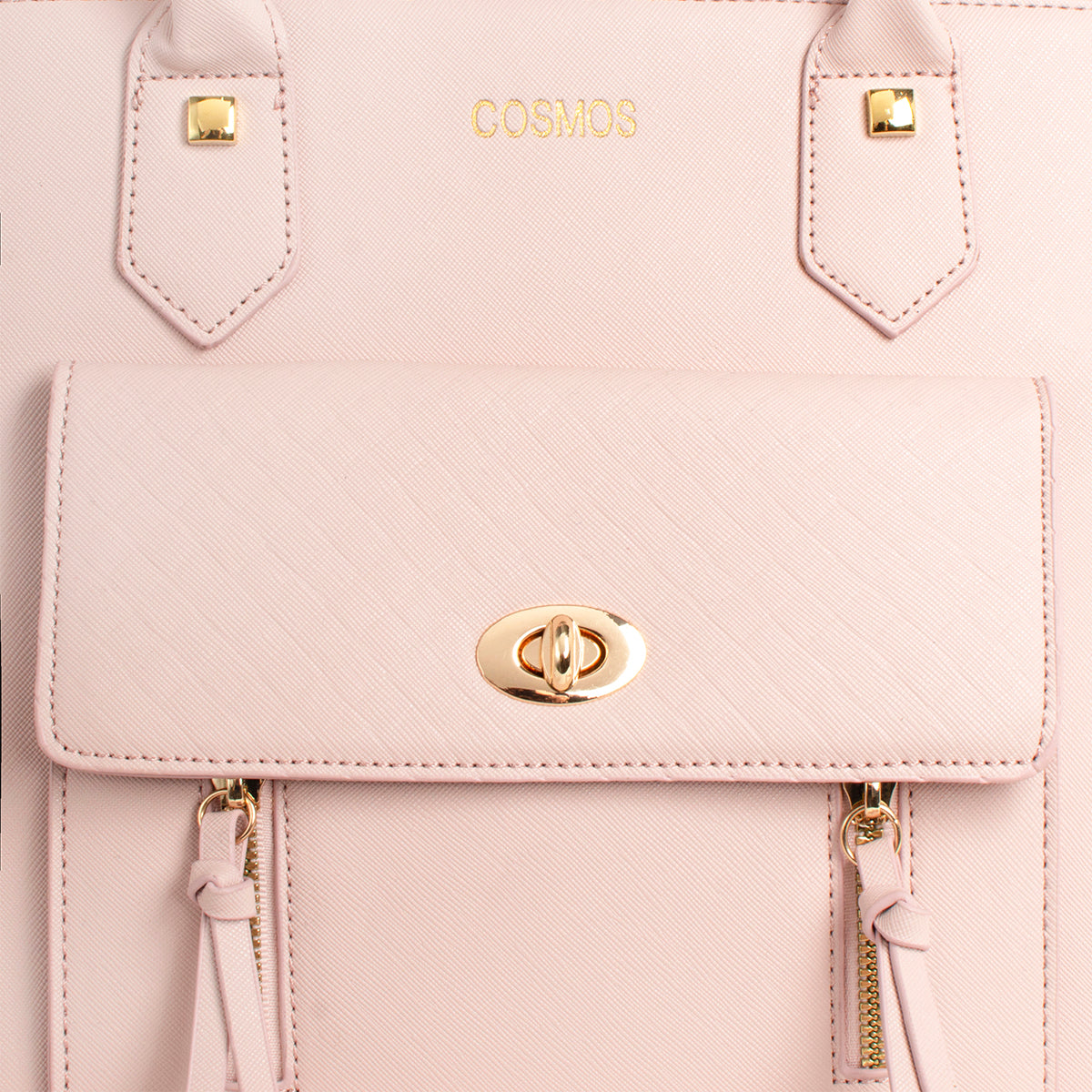 Bolso shopping color rosa, para dama