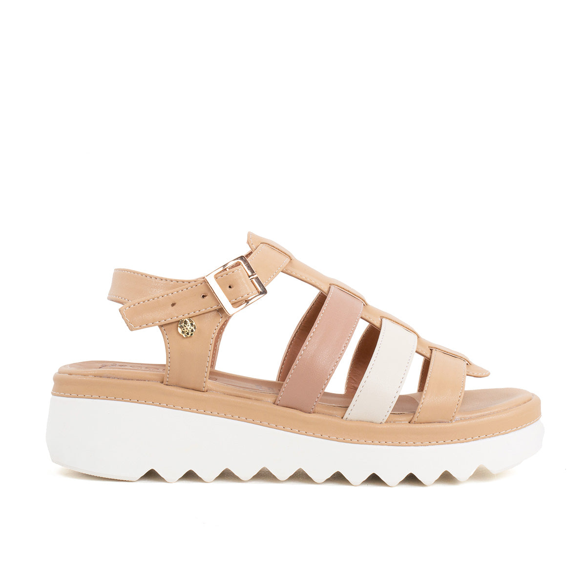 Sandalias best sale beige planas