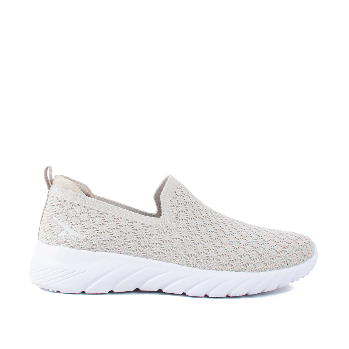 Tenis deportivos color beige texturizado