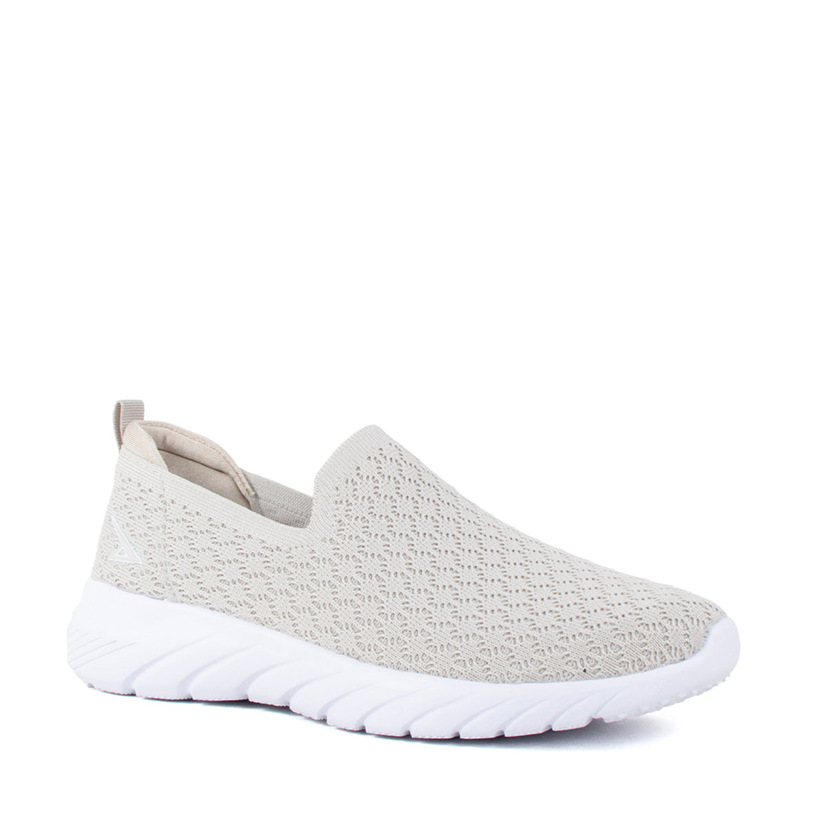 Tenis deportivos color beige texturizado
