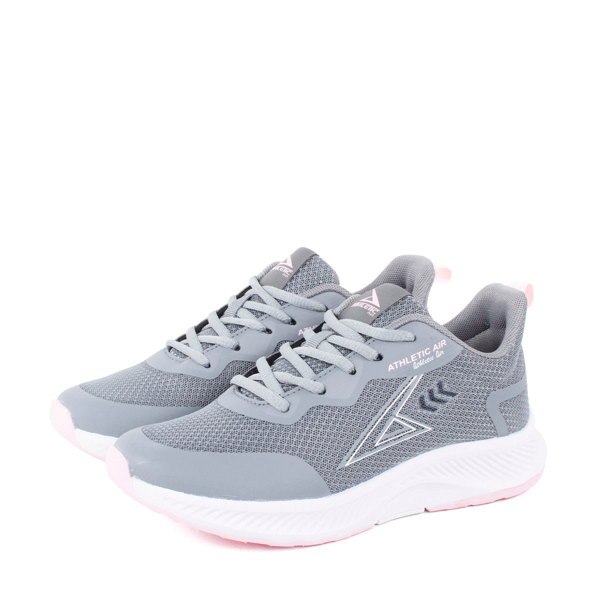 Tenis deportivos color gris oscuro malla tejida