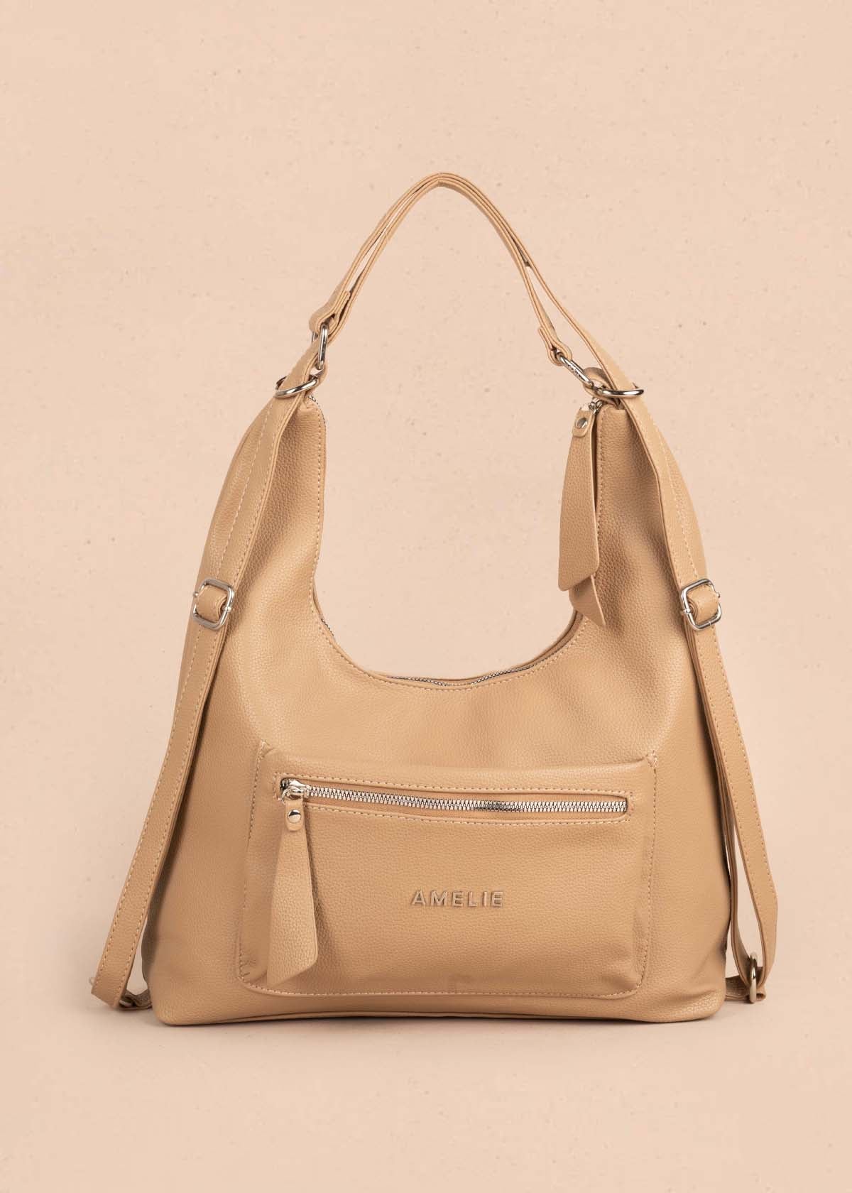 Bolso tipo shopping color camel 105363