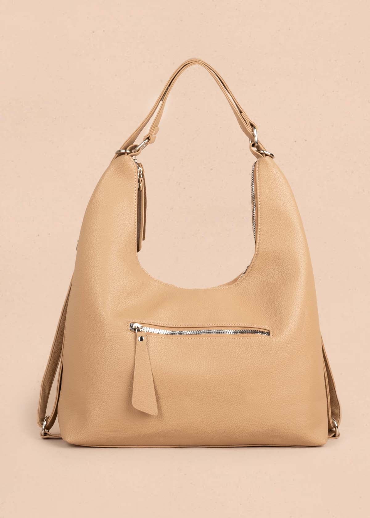 Bolso tipo shopping color camel 105363