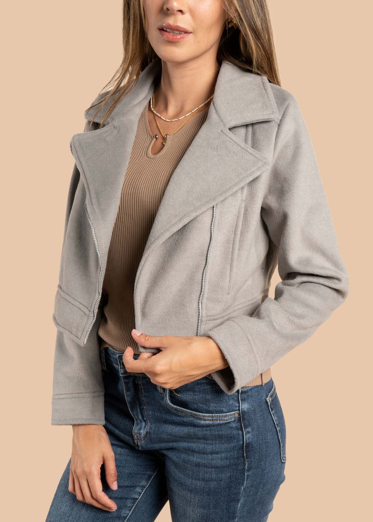 Chaqueta color gris 105499