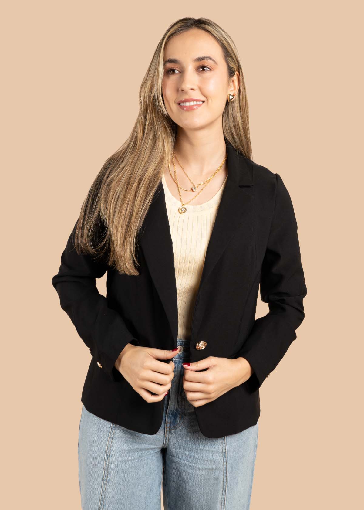 Blazer clásico color negro 105500