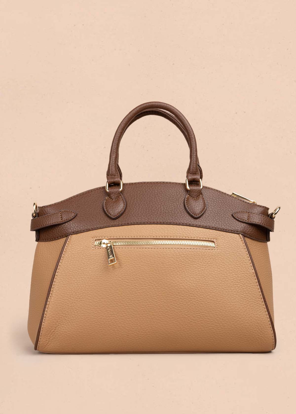 Bolso tipo cartera color camel 105770