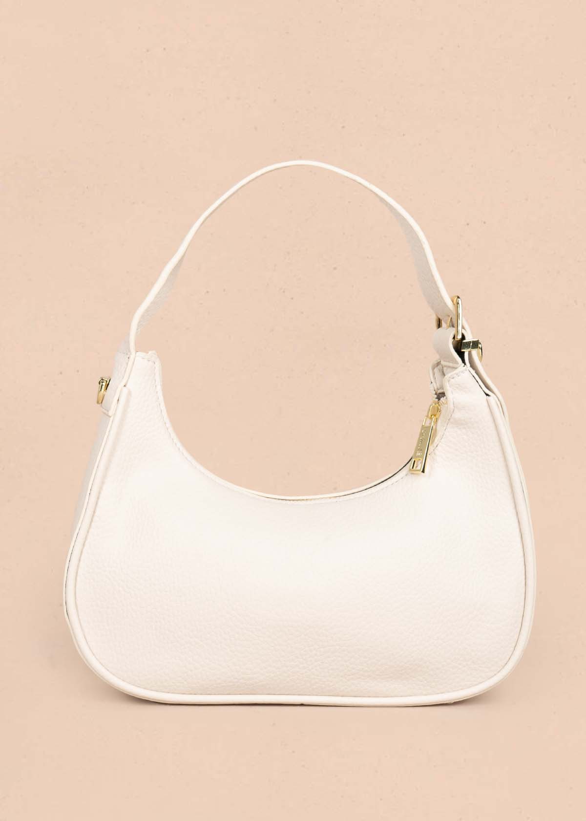 Bolso tipo cartera color crema 105773