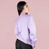 Buzo oversize color lila, para dama