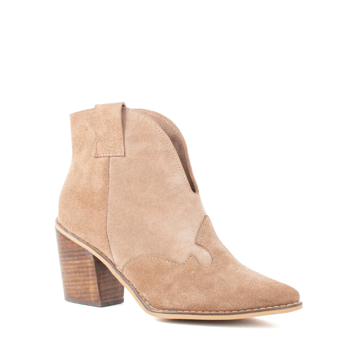 Botines color online taupe