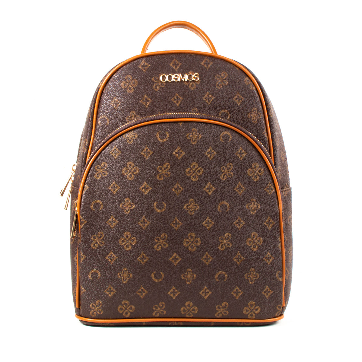 Morral color café estampado, para dama