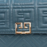 Bolso tipo bandolera color azul, para dama