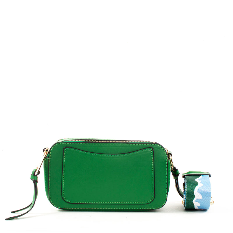 Bolso tipo bandolera color verde, para dama