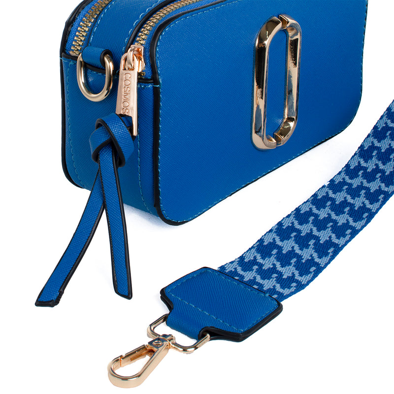 Bandolera color azul, Para dama