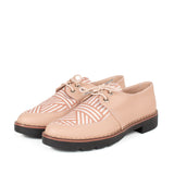 Atadura color nude con capellada tejida