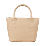 Bolso tipo cartera sencillo pequeño color Beige, para dama