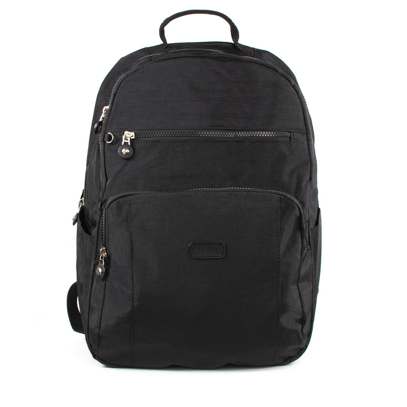 Bolso tipo morral color negro, para dama