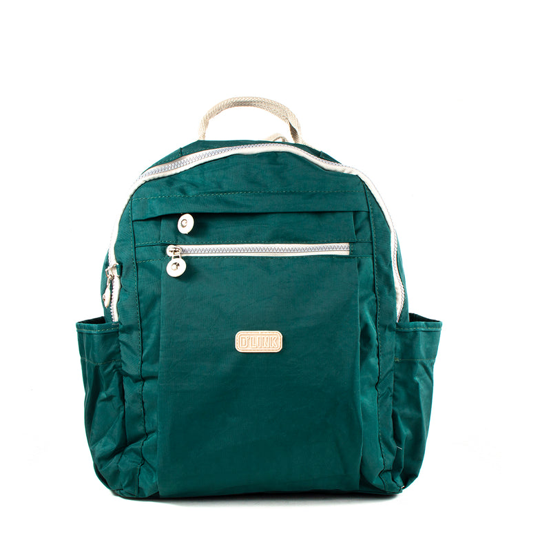 Morral color verde con cierre frontal, para dama