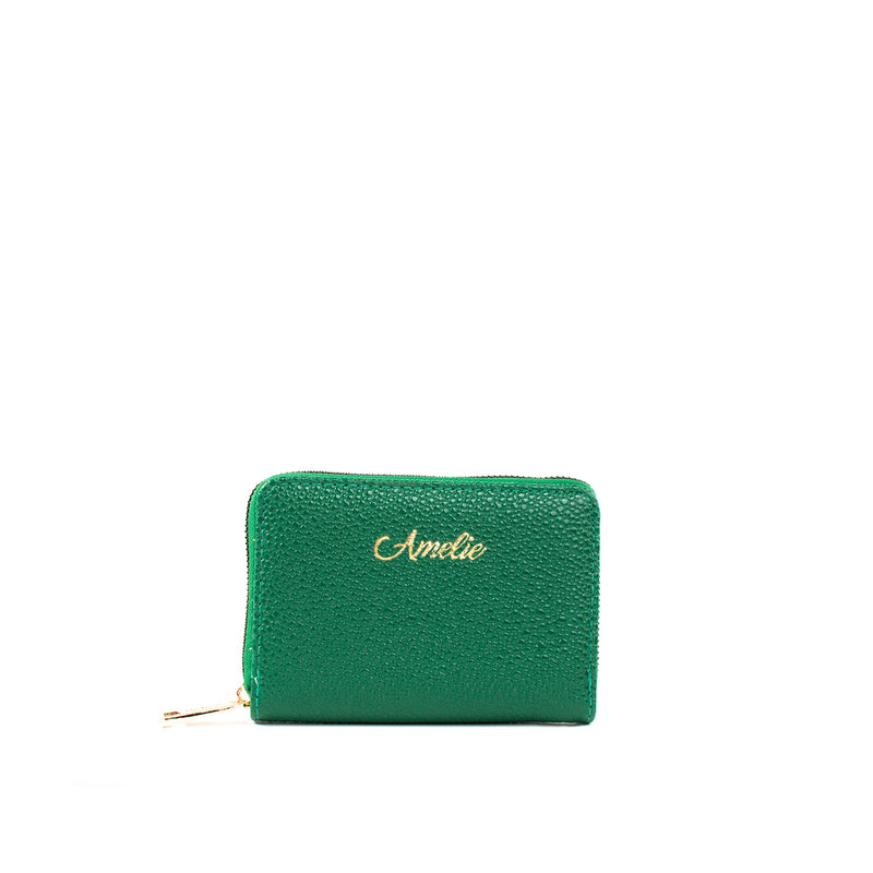 Billetera pequeña color verde, para dama