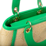 Bolso tipo bandolera color verde, para dama