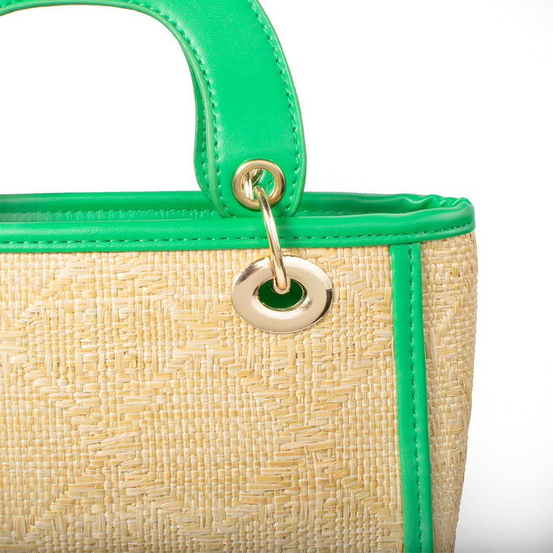 Bolso tipo bandolera color verde, para dama