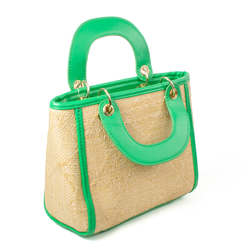 Bolso tipo bandolera color verde, para dama