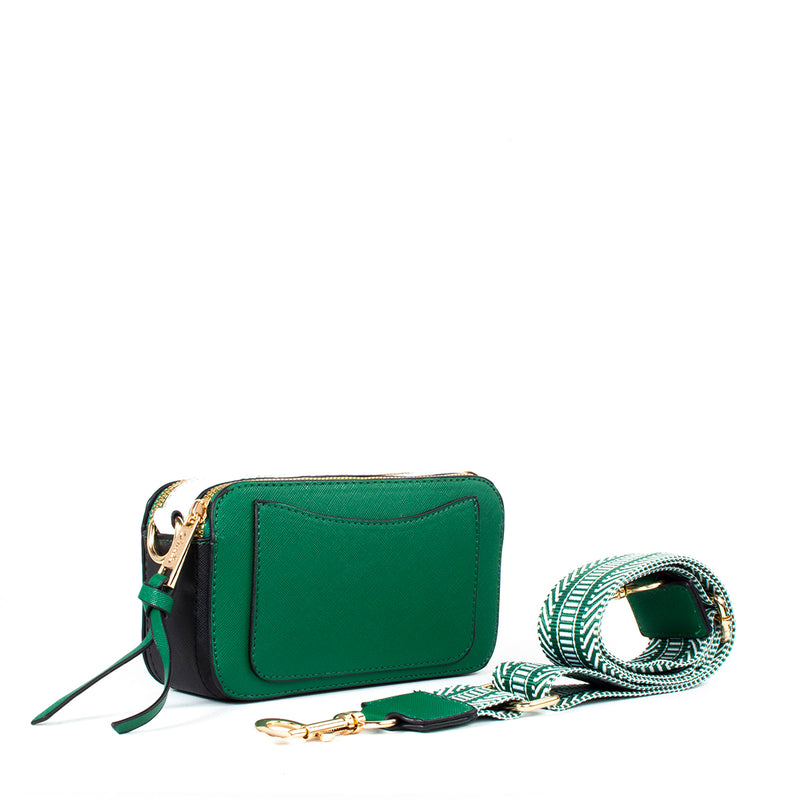 Bolso tipo bandolera color verde