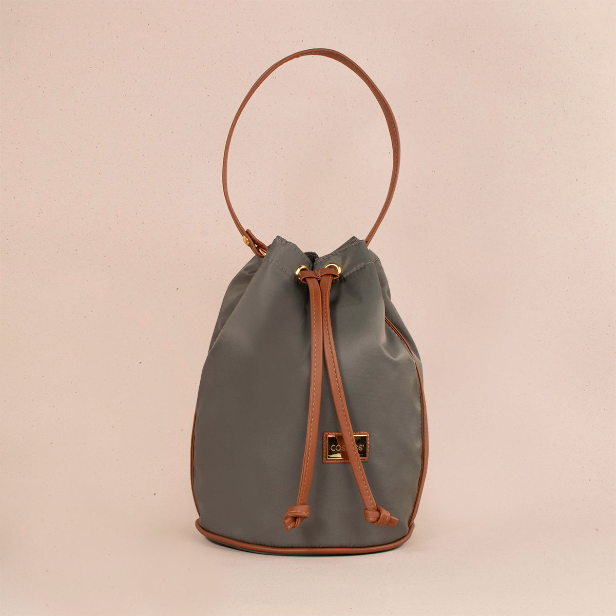 Bolso tipo tula color gris 104380