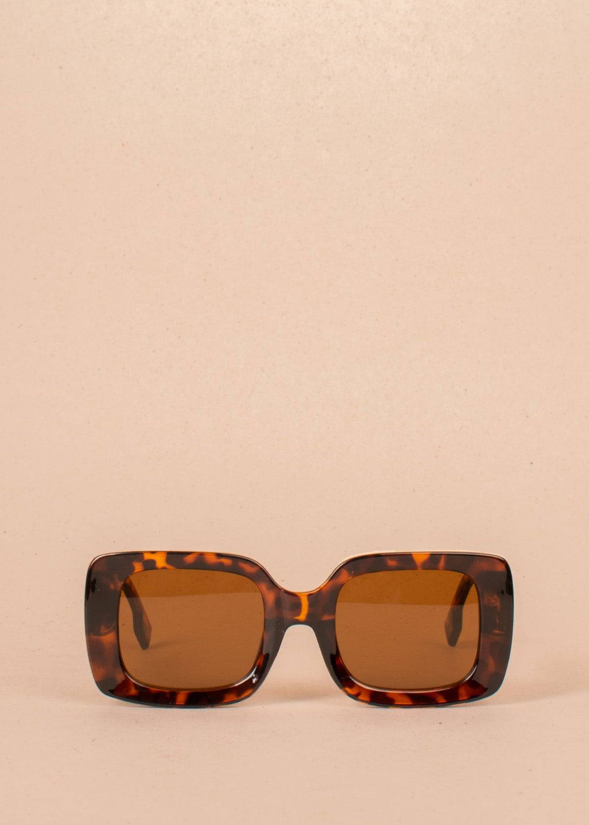 Gafas de sol color animal print con marco rectangular 104523