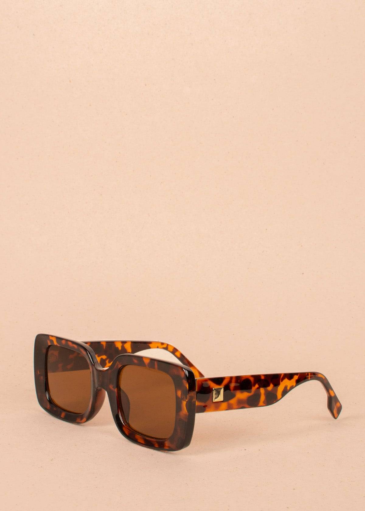 Gafas de sol color animal print con marco rectangular 104523