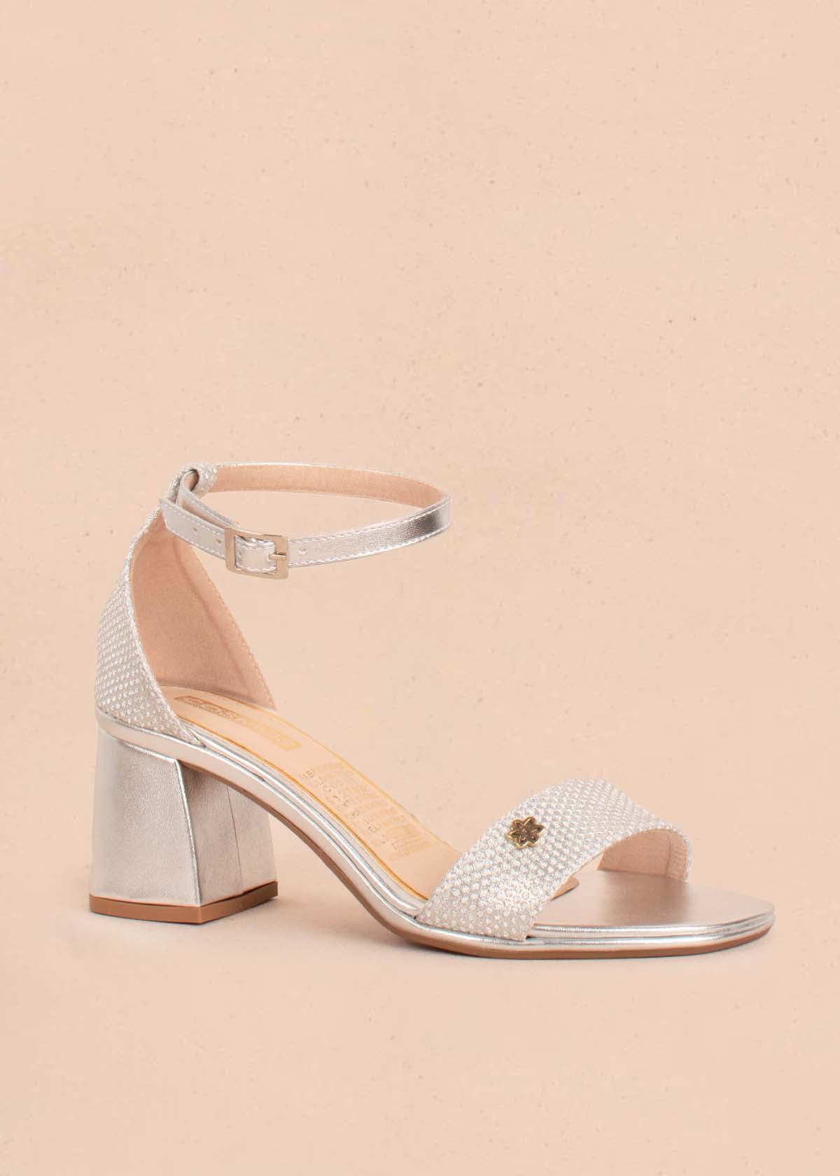 Sandalias altas color plata 104749