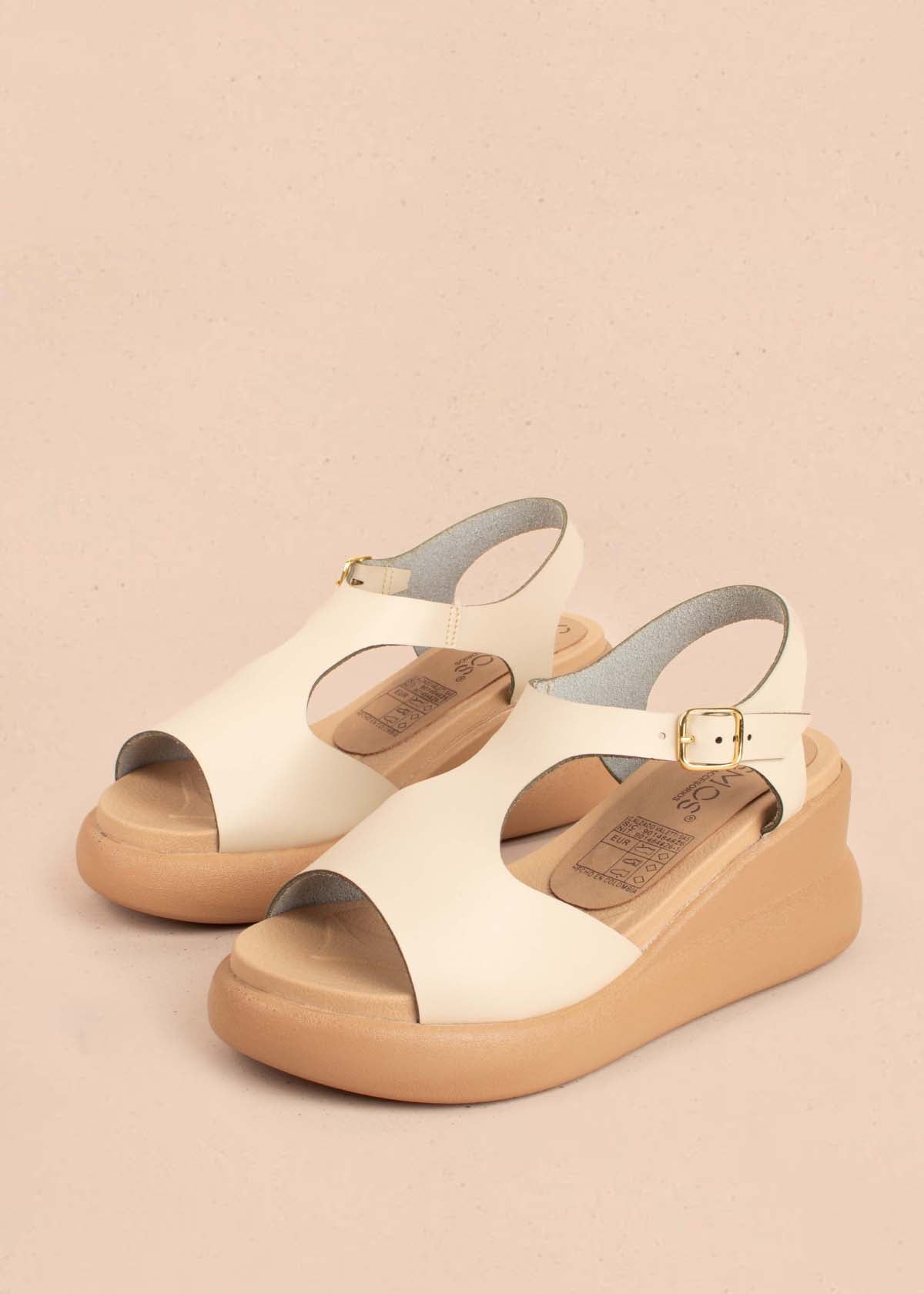 Sandalias color camel 104829