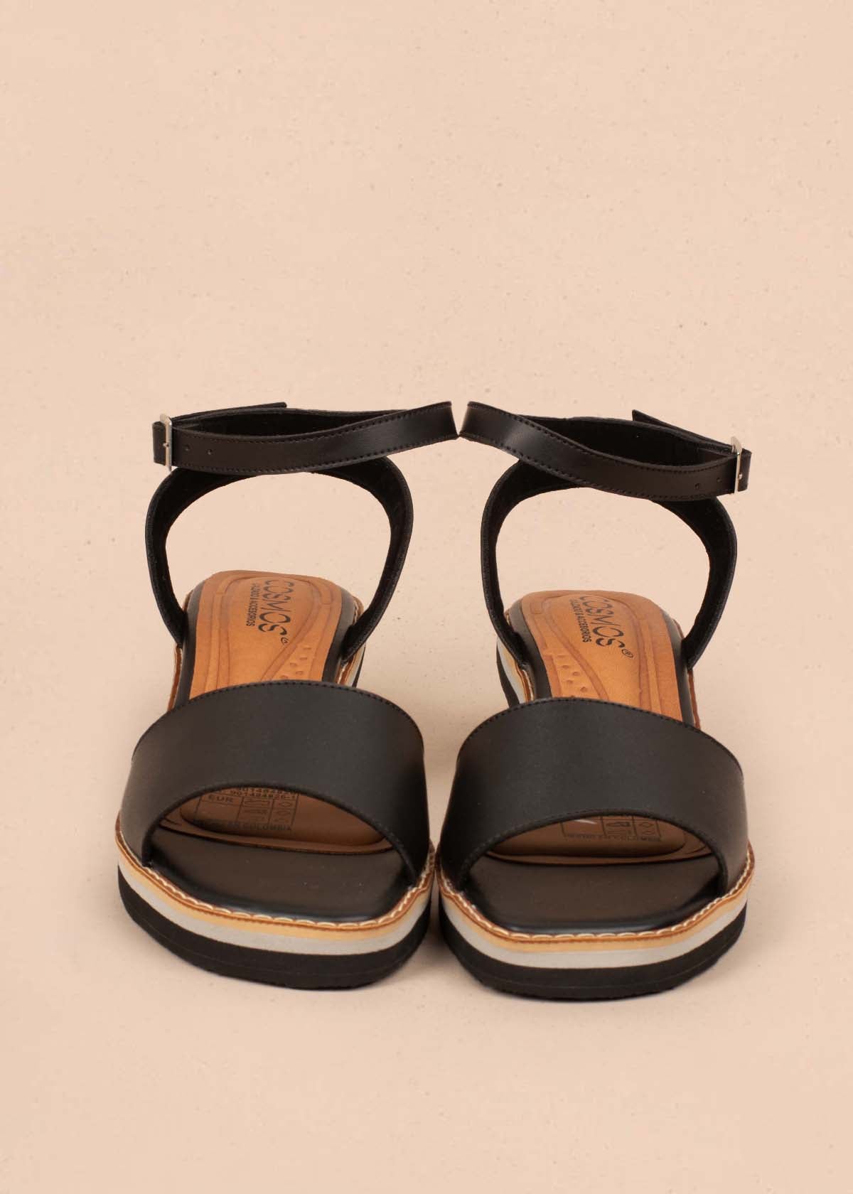 Sandalias altas color negro 104833