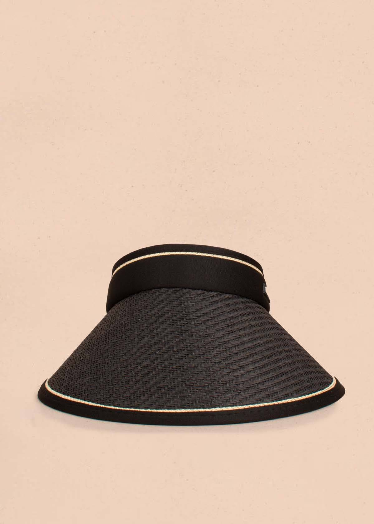 Visera en yute color negro 104909