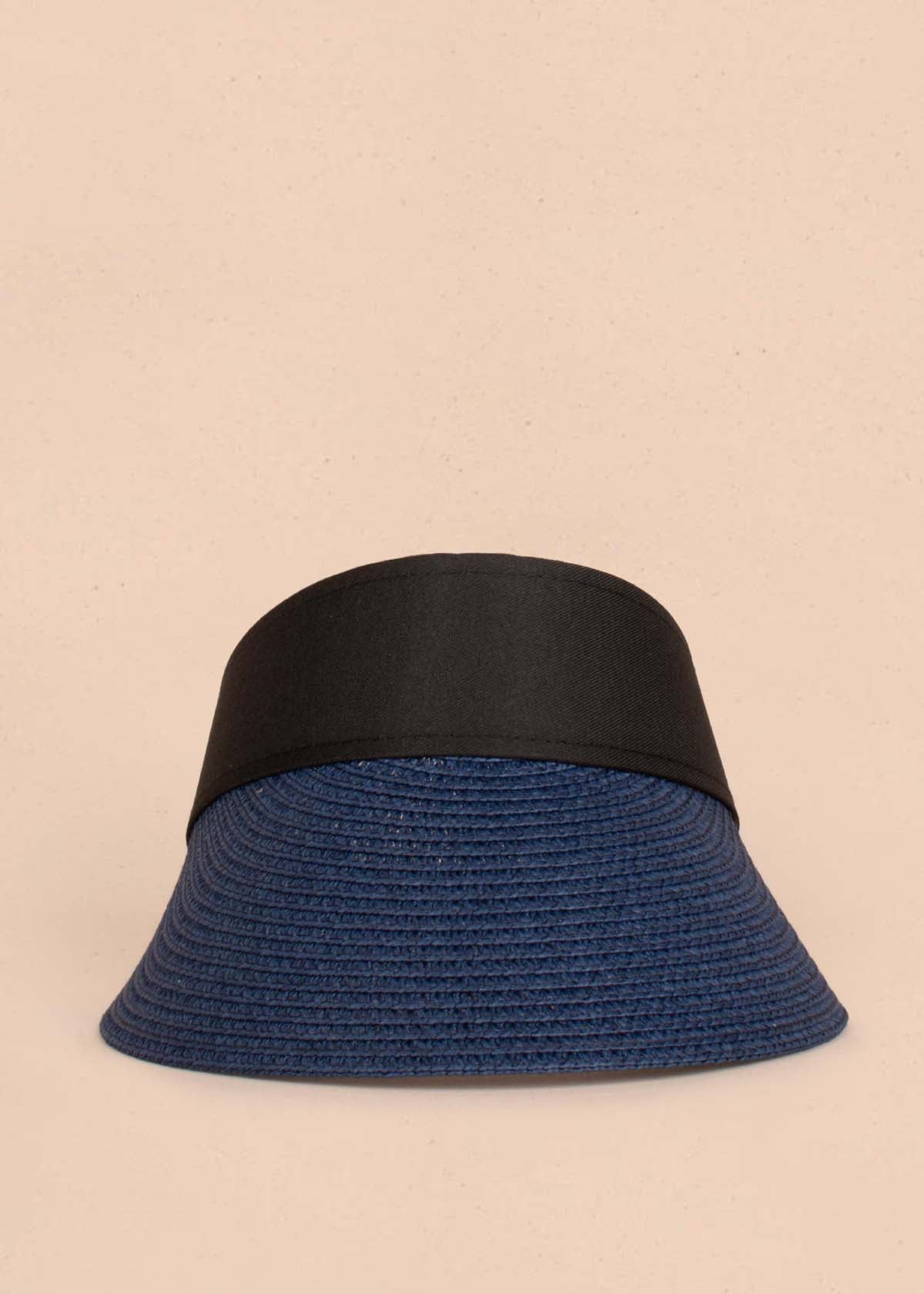 Visera en yute color azul 105154