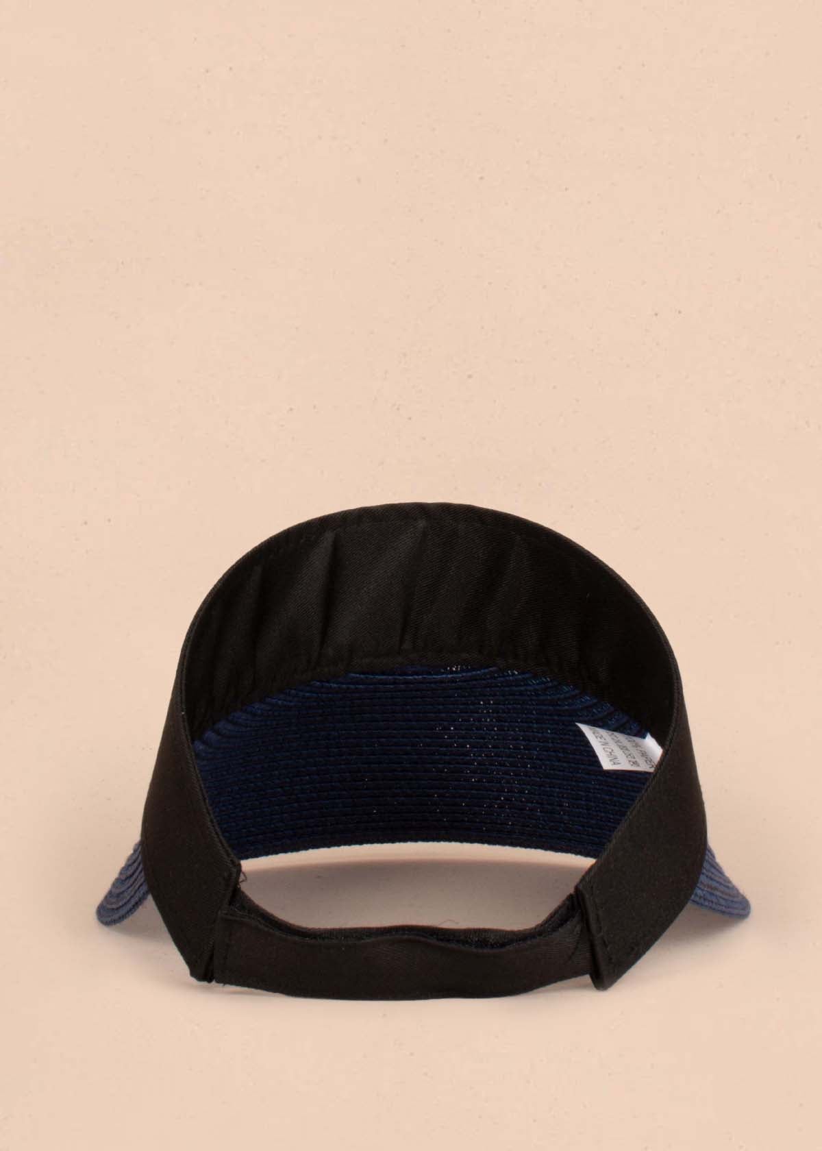 Visera en yute color azul 105154