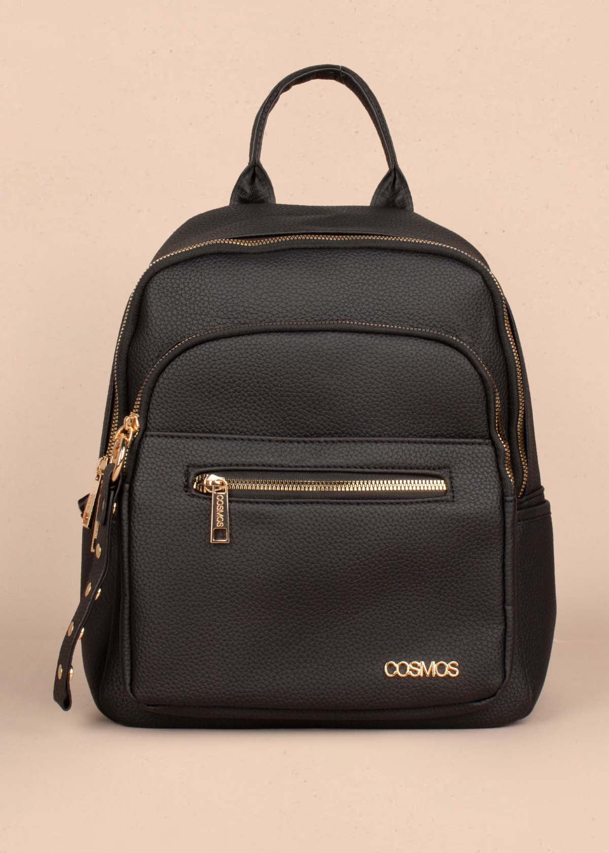 Morral color negro con cierre frontal 105259