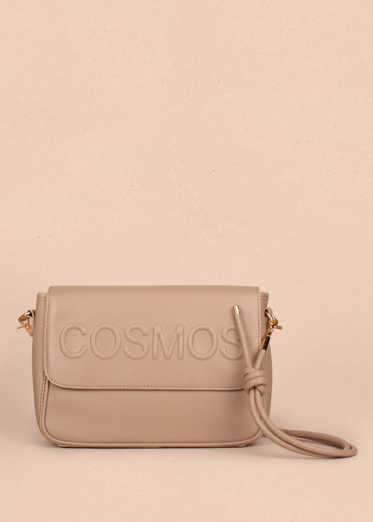 Bolso tipo bandolera color taupe 105260