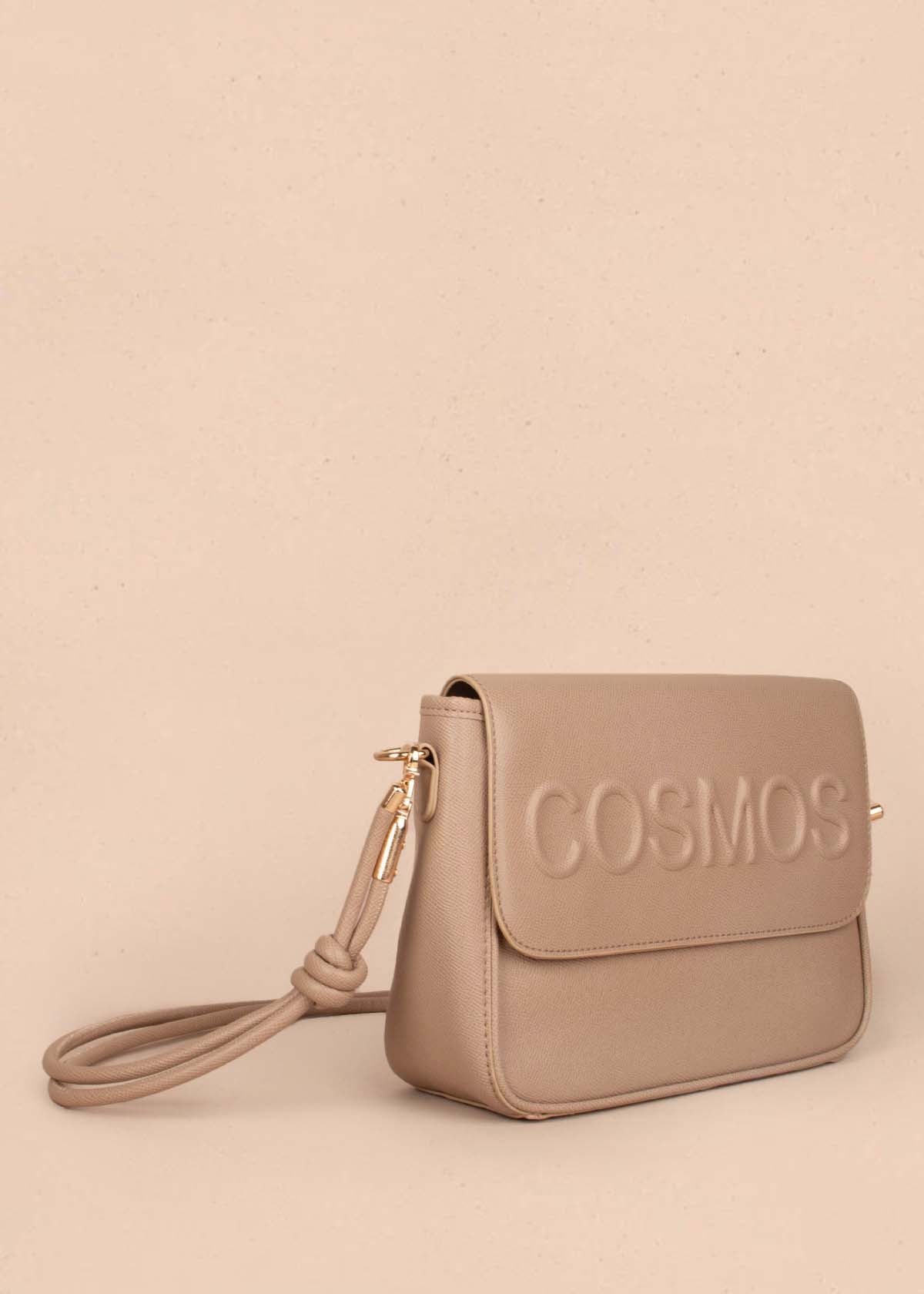 Bolso tipo bandolera color taupe 105260