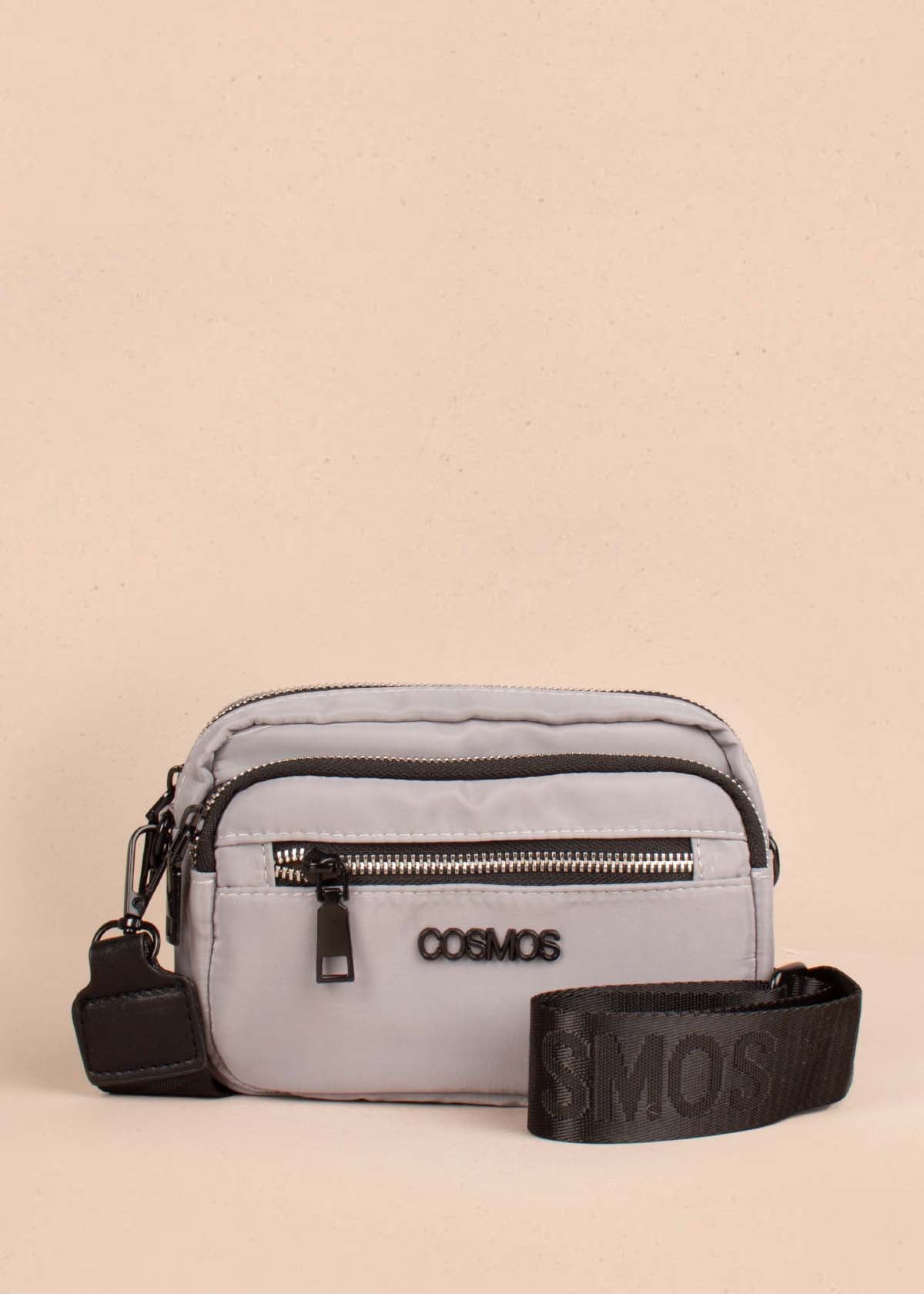 Bolso tipo bandolera color gris 105261