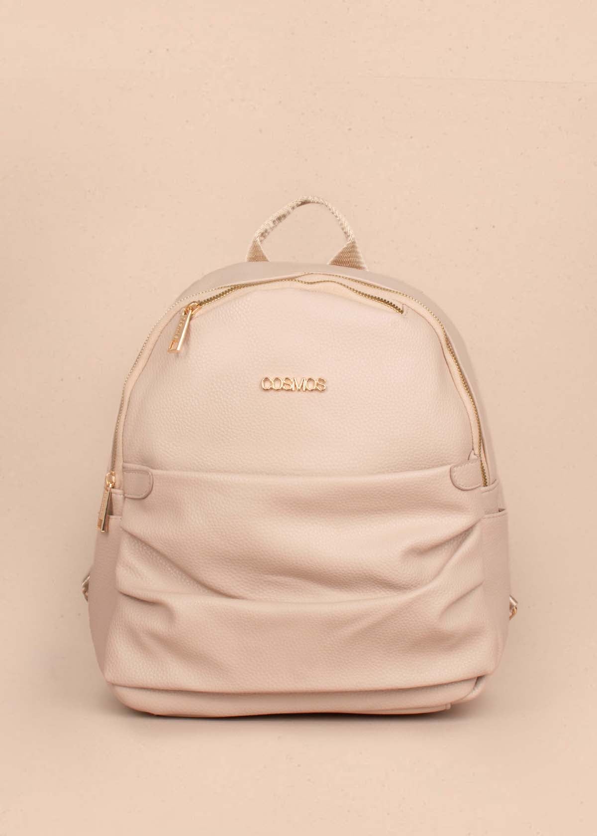 Morral color beige con cierre frontal 105262