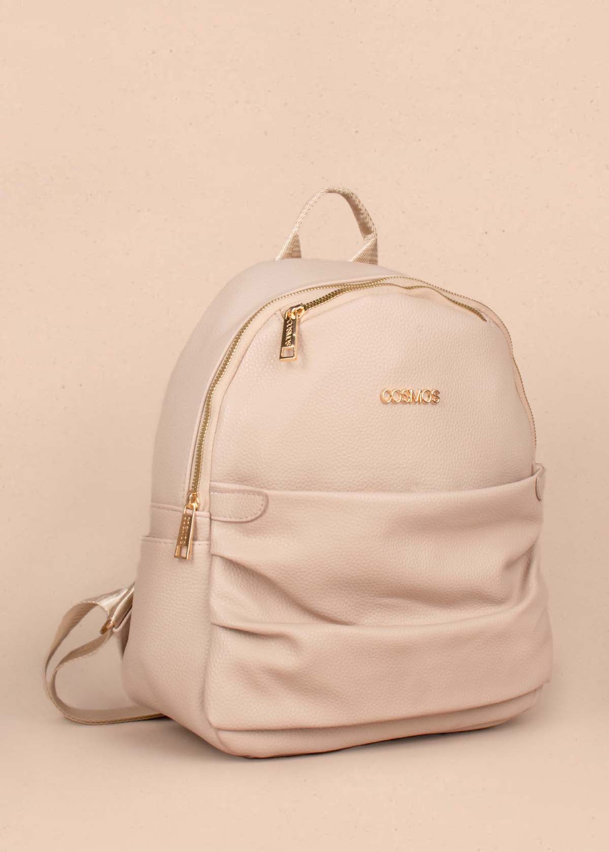 Morral color beige con cierre frontal 105262