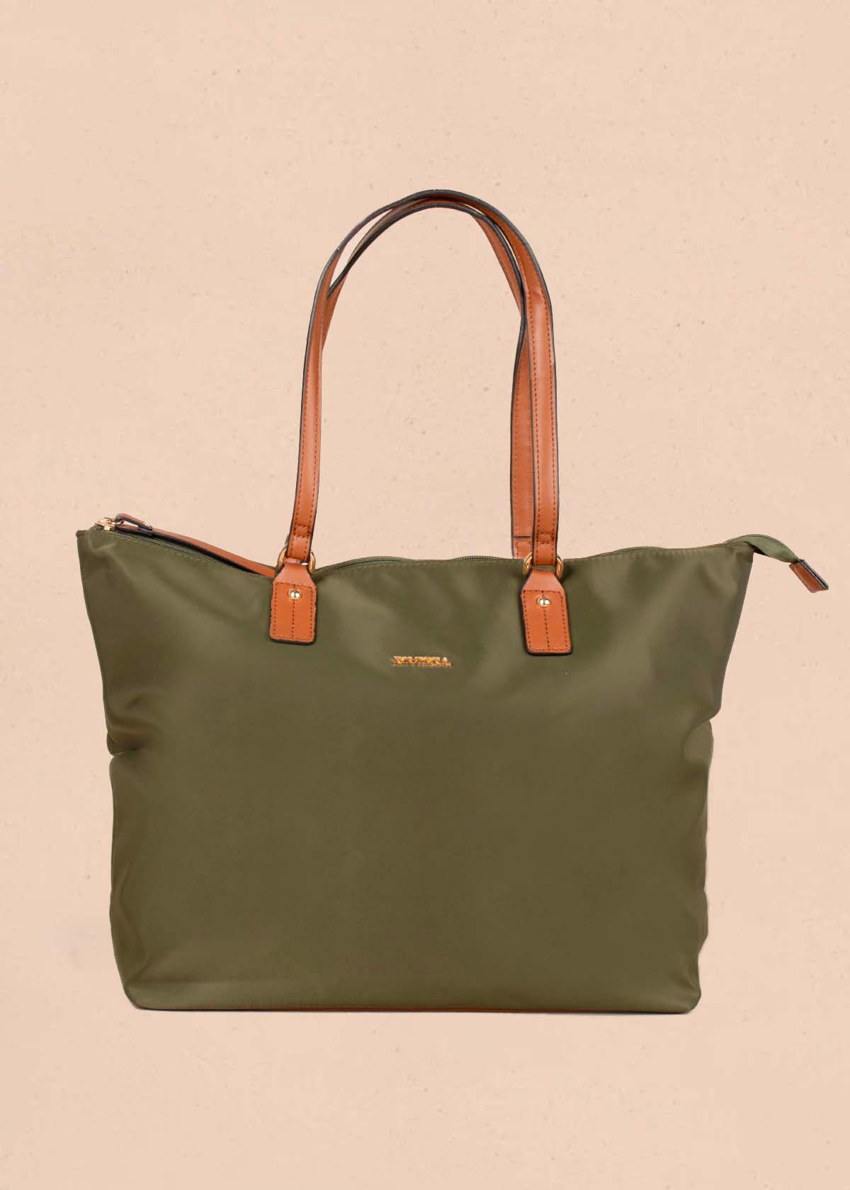 Bolso tipo shopping color verde 105292