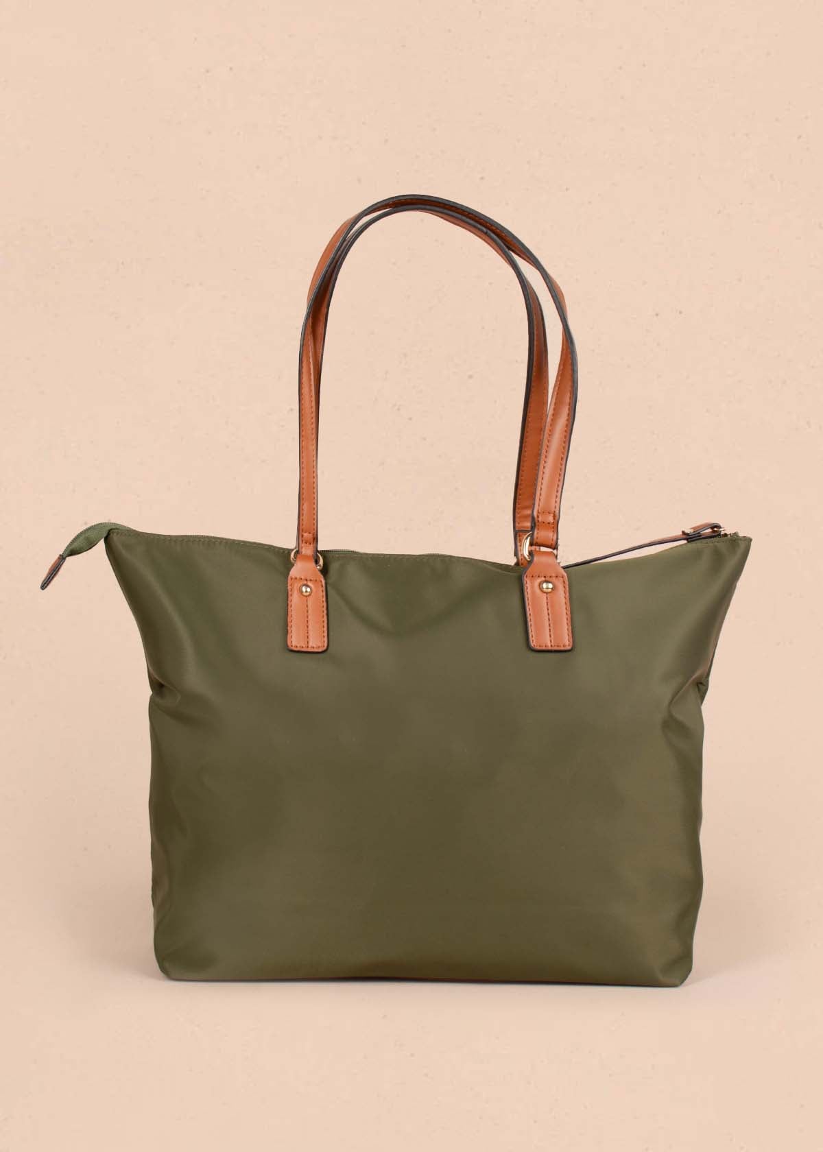 Bolso tipo shopping color verde 105292