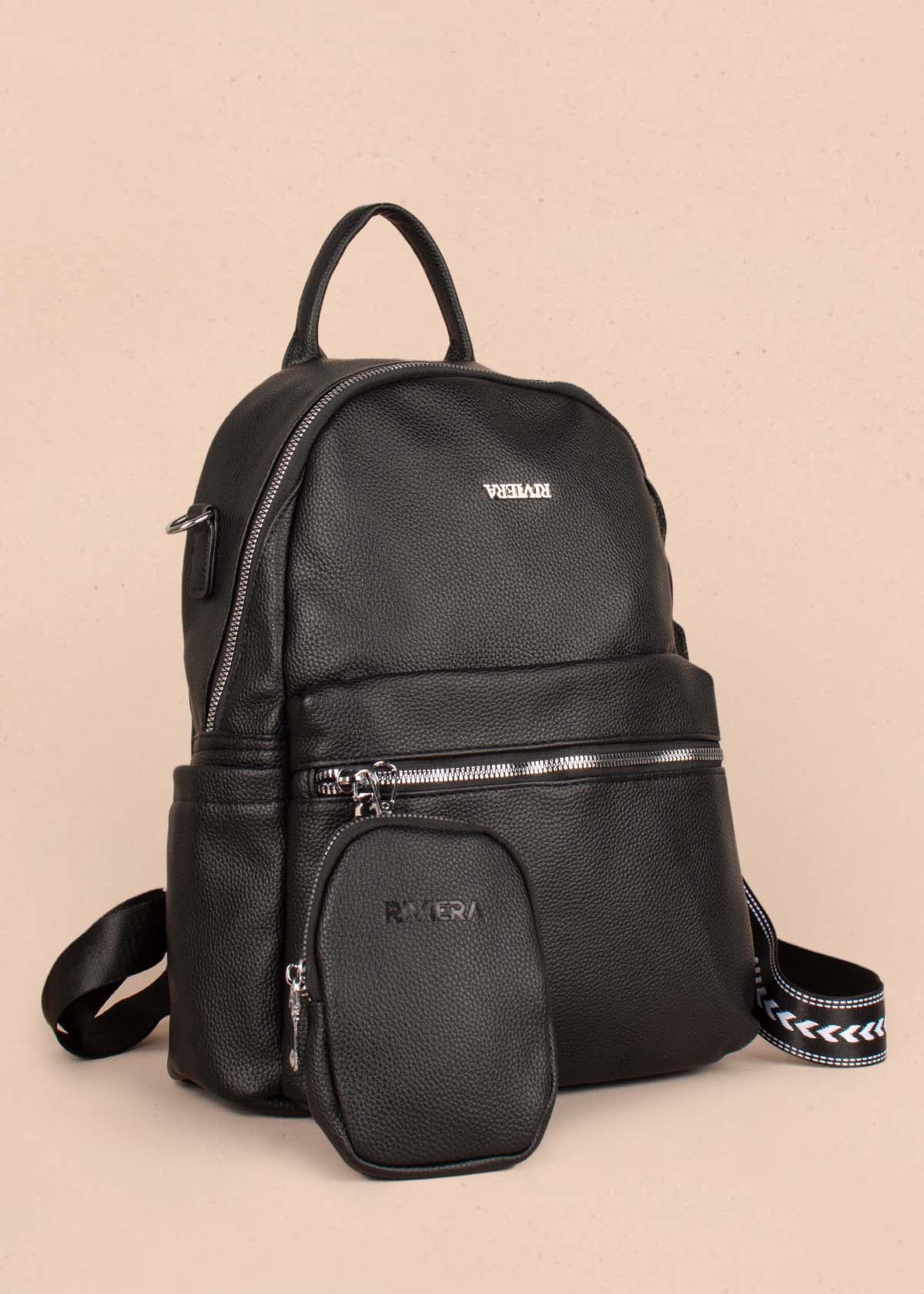 Morral color negro con monedero 105296