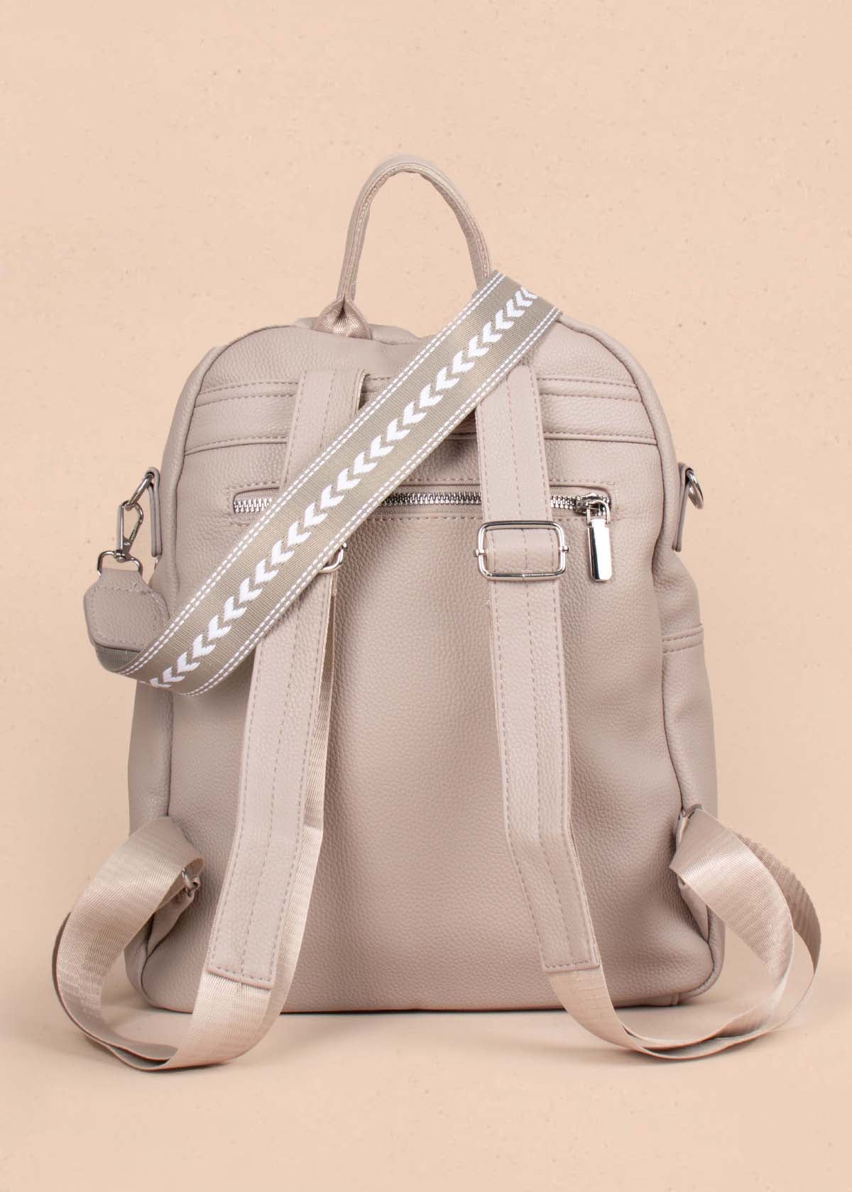 Morral color taupe con monedero 105297