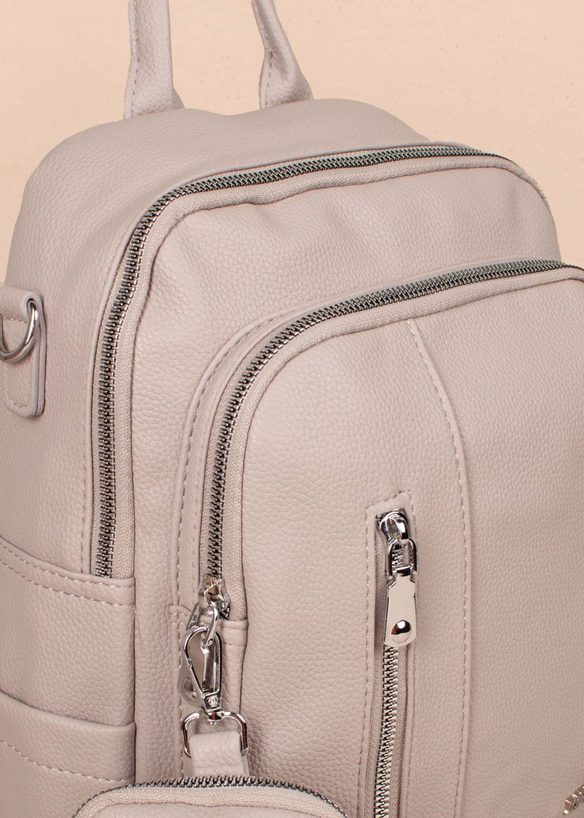 Morral color taupe con monedero 105299