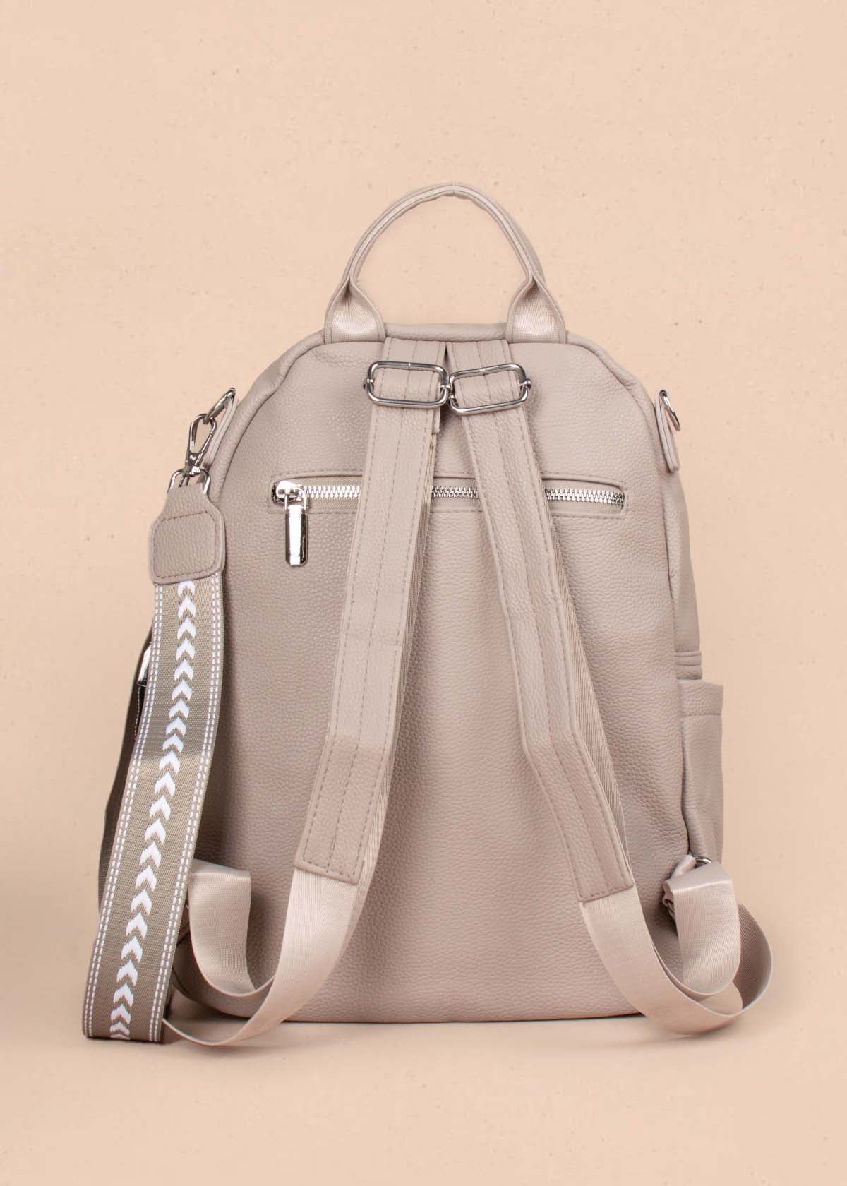 Morral color taupe con monedero 105300